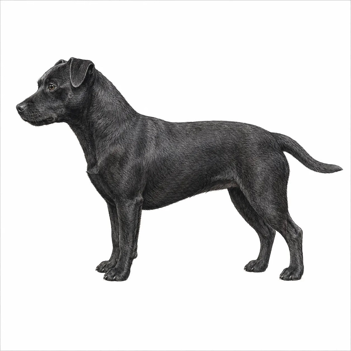 Patterdale Terriër hond - rasinformatie en kauwadvies