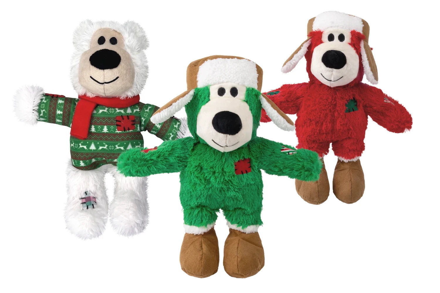 KONG Holiday Wild Knots Bear - groot