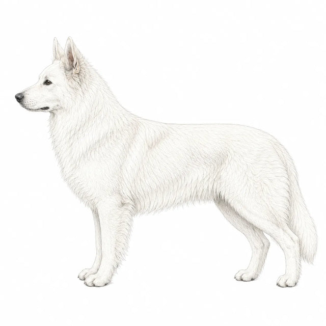 Witte Zwitserse Herder hond - rasinformatie en kauwadvies